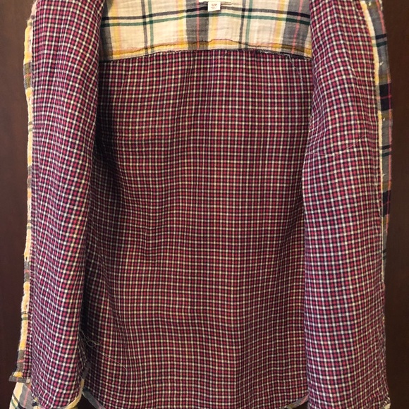MERONA Women’s L/S Plaid Shirt, Petite Small - Picture 6 of 9